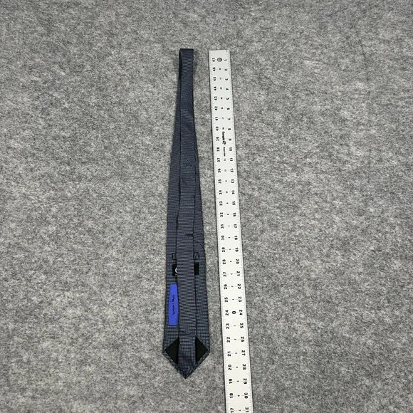 Vintage Carlos Santana Tie Blue With Red Guitar 100% Silk Necktie - Picture 6 of 6